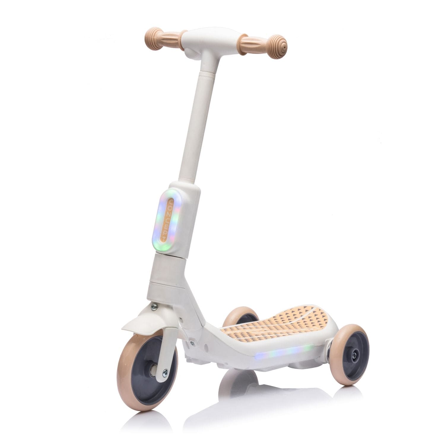 2in1 Kids Ride On Three-Wheel Electric Scooter,Tail Color Lights W/Spray,Wider Pedal,PU Wheels For Effective Floor Protection,Independent Light Switch With Music,One Button Acceleration For Kids 3+ - The Little Big Store
