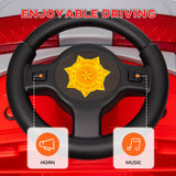 Fire truck steering wheel with horn and music controls