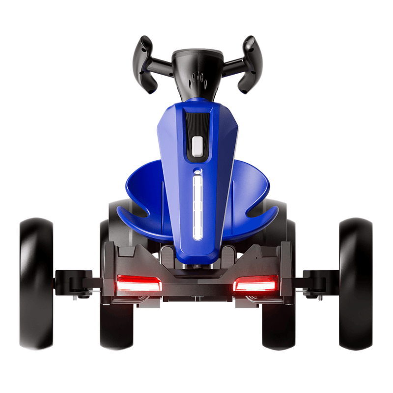Outdoor 12V Electric Pedal Go Kart - Kids Ride-On Toy with Adjustable Seat & EVA Wheels - Ideal for Boys and Girls Aged 3-6 - Blue