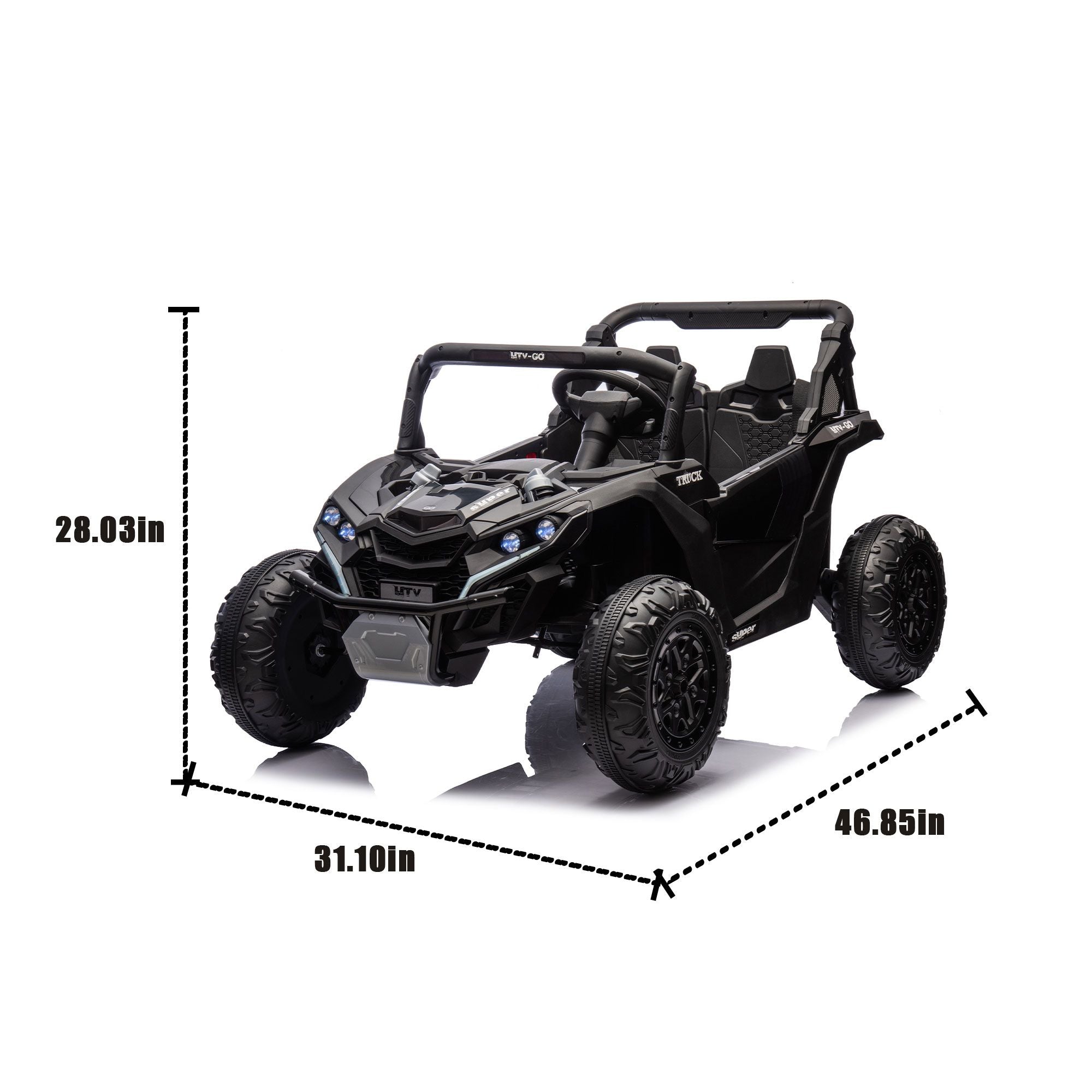24V Kids Ride-On UTV with Parental Remote & LED Lights