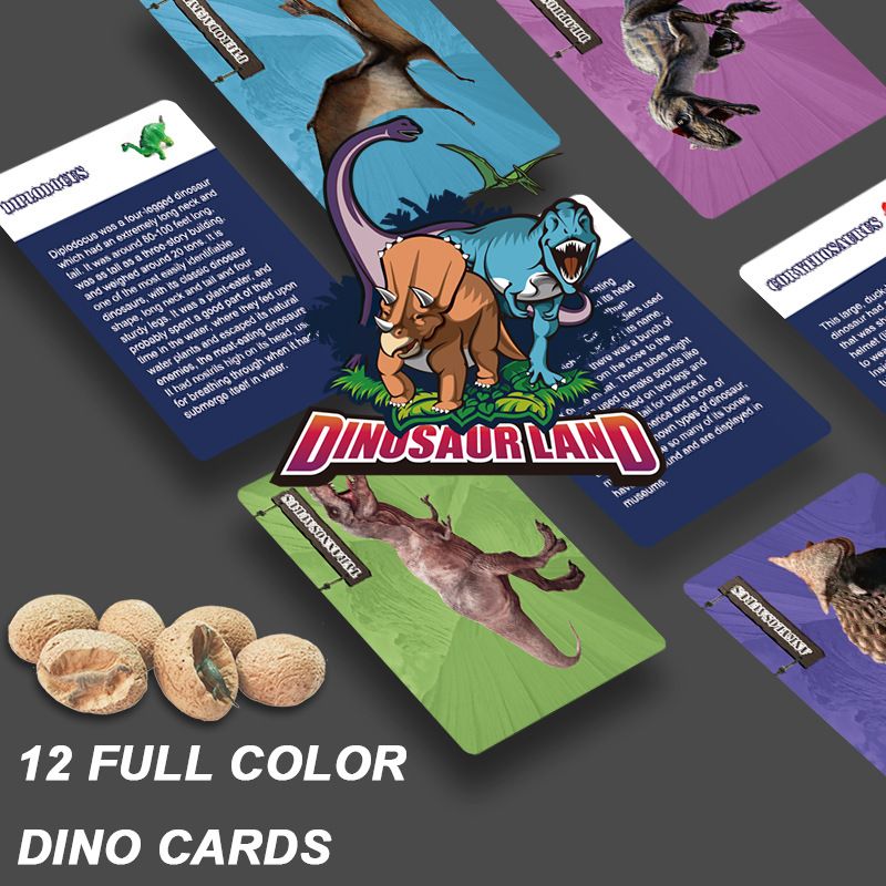 Dinosaur Excavation Kit with 12 Surprise Eggs | STEM Fossil Dig Toy for Kids