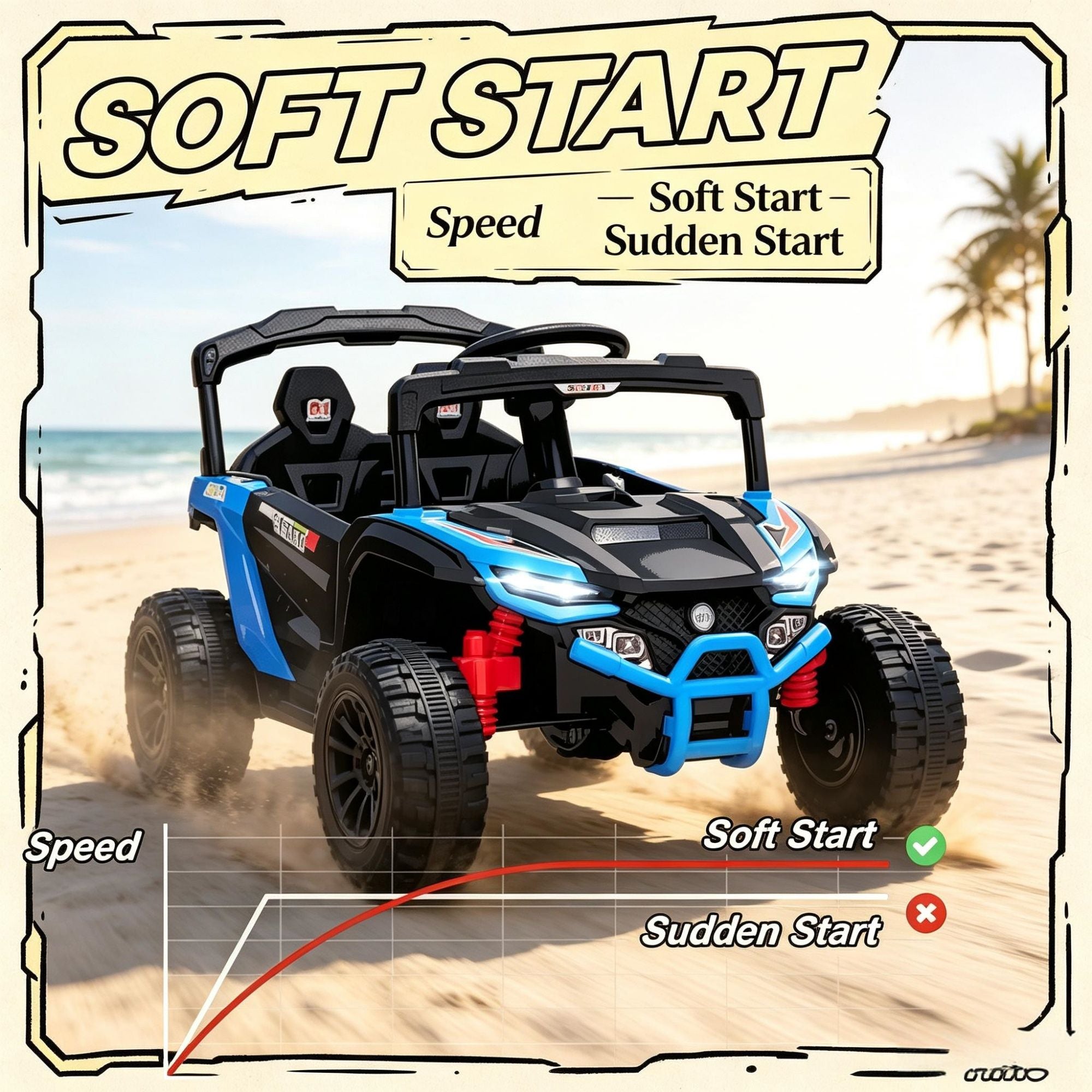 12V Kids Electric UTV Ride-On Car with Parent Remote Control | Battery Powered Off-Road Vehicle