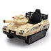 Ride On Tank 24V Thunder Tank Car with Fighting Cannon and Rotating Turret, Remote Control, Lights, Music, Military Battery Powered Truck Toy Gift for Boys Girls, 3-8 Years Old, Desert Yellow - The Little Big Store