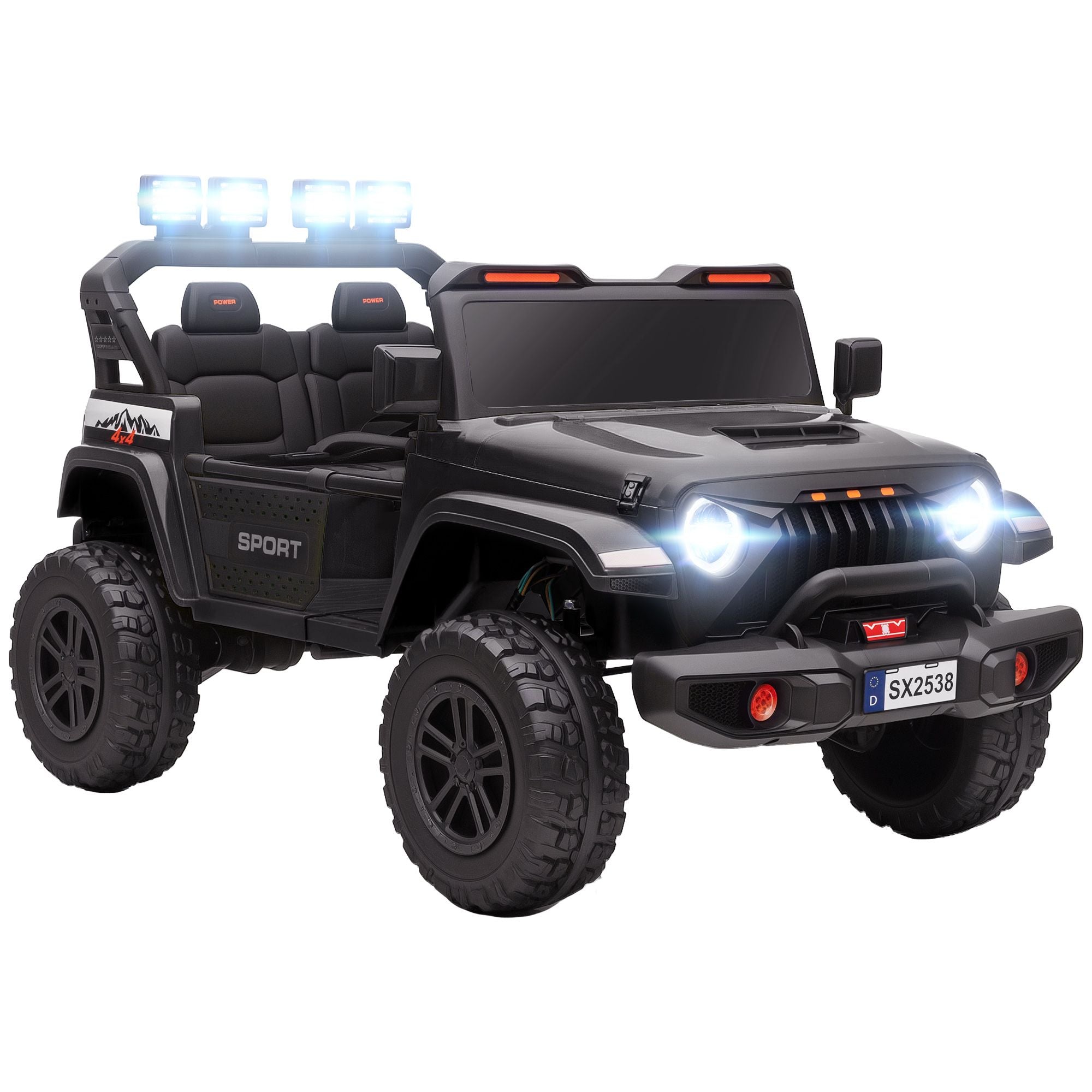 24V 4WD Kids Electric Ride-On Truck 2-Seater