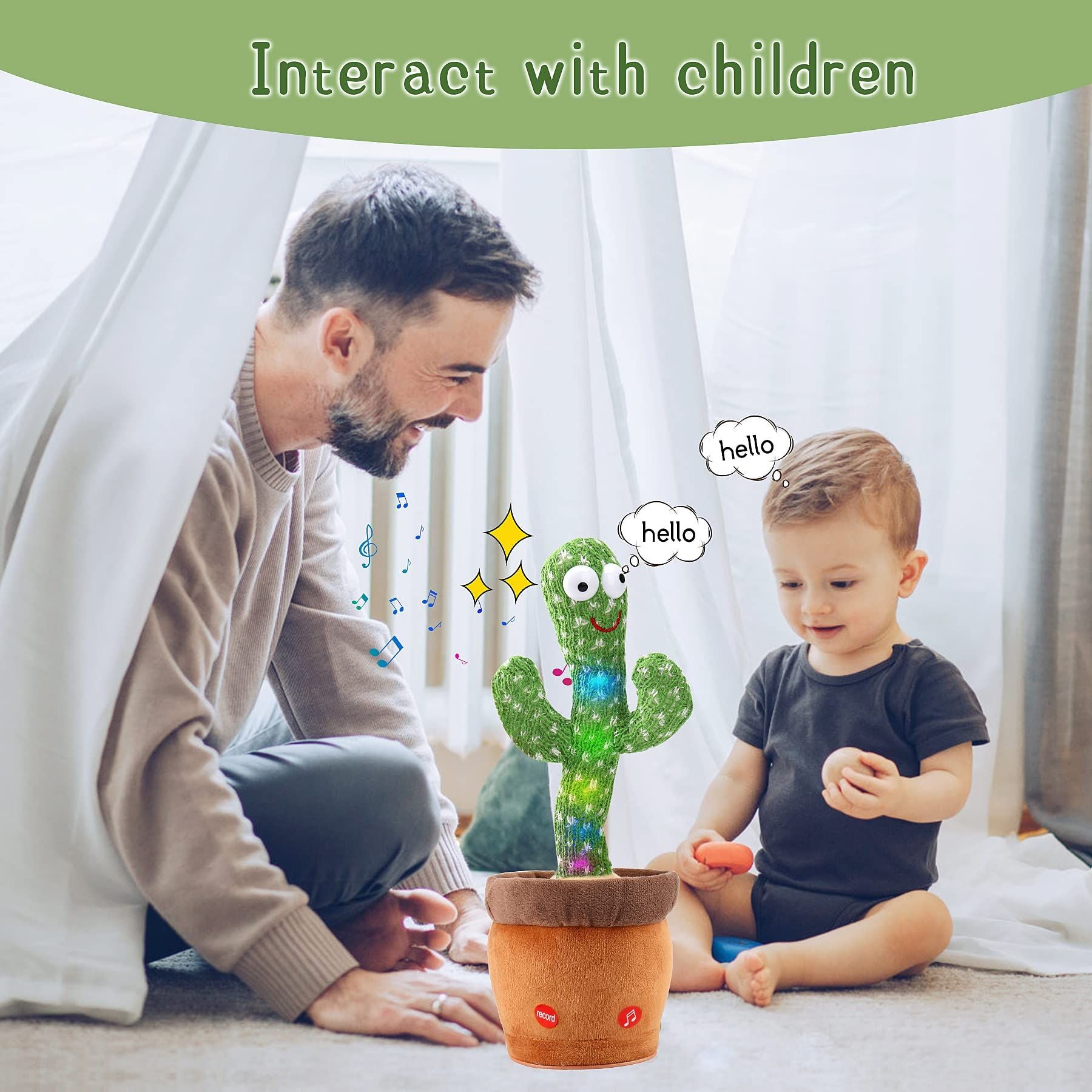 TheLittleBigStore TalkiCactus™ Dancing & Talking Toy