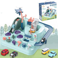 CityQuest Adventure Race Track: Magnetic Rescue Car Playset for Kids - The Little Big Store