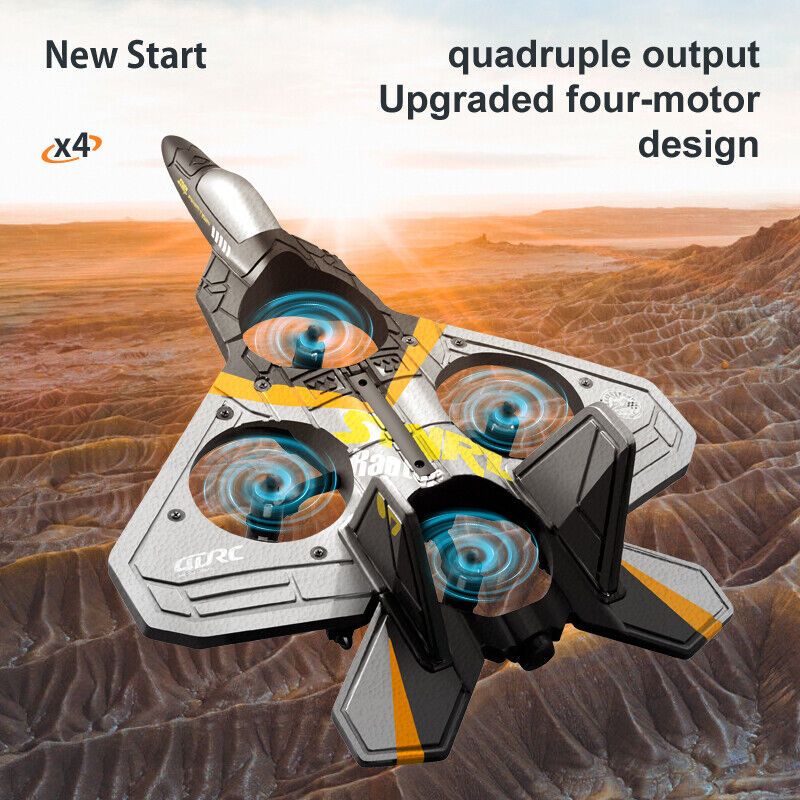 RC Airplane Drone for Kids with Altitude Hold, 3 Speed Modes & Dual Rechargeable Batteries