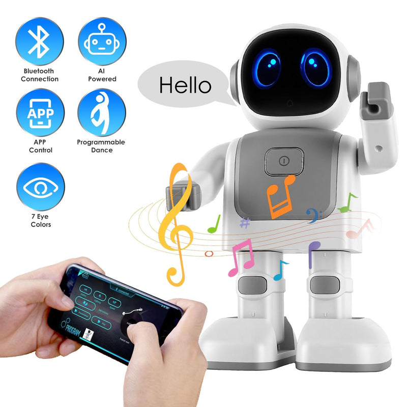 Fun Learning AI Dancing Robot Toy - Wireless Music & Interactive Voice Assistant for Creative Play