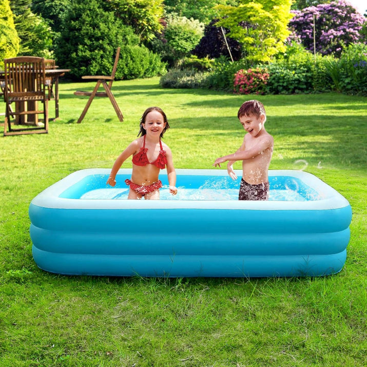 103x69x24in Inflatable Swimming Pools Family Swim Play Center Pool Blow up Kiddie Pool - The Little Big Store