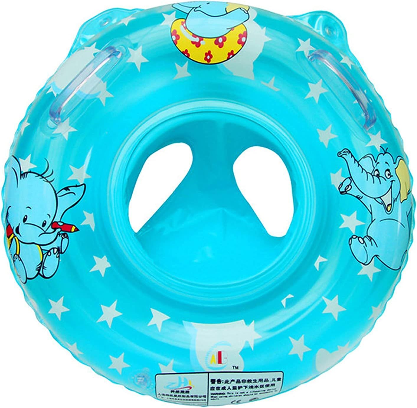 Infant Pool Float, Baby Swimming Ring with Toddler Seat Boat & Double Handle, Childrens' First Pool Floaties, Bathtub Toys Accessories for Kids Toddlers