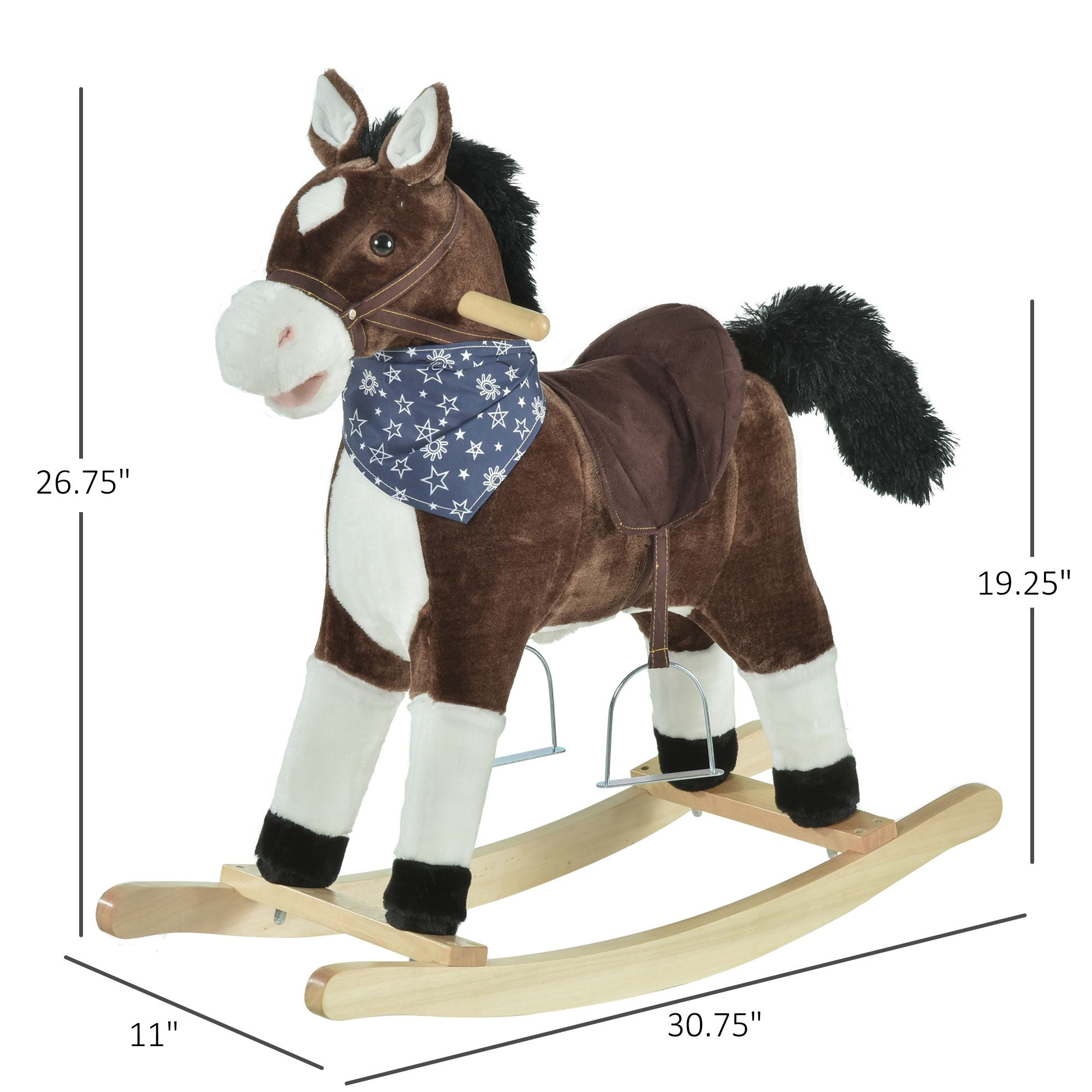 Cowboy Rocking Horse with Sounds for Kids