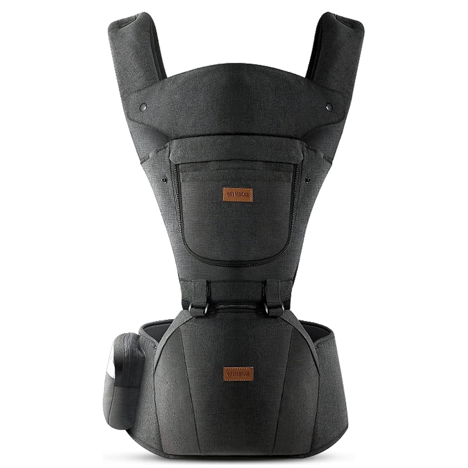 Versatile Baby Carrier with Hip Seat for Newborns and Toddlers - 6 Carry Positions, All Season Use