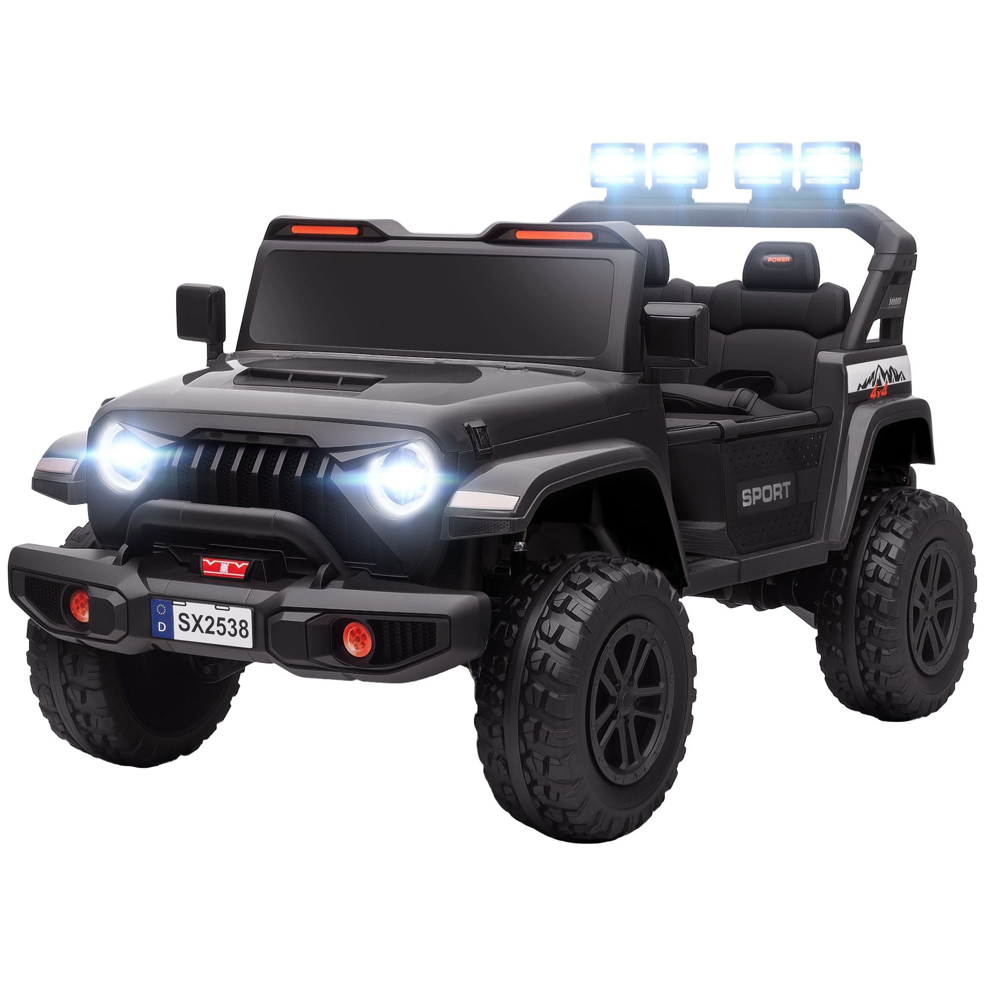 24V 4WD Kids Electric Ride-On Truck 2-Seater