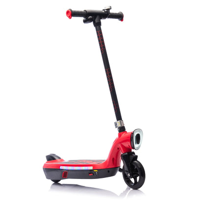 Kids Ride On Electric Scooter With Kickstand,Scooter Bell,Faster Speed And Longer Usage Time,Rear Brake,Wider Pedal,Non-Slip Handle,Colorful LED Lights,5.59-6.84 MPH For Kids 6+. - The Little Big Store