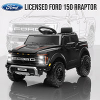 Experience Thrilling Adventures with the Licensed Ford F 150 Raptor 12V Ride-On Car - Bluetooth, LED Lights, and Remote Control for Kids Ages 3-6!