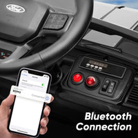 Electric Car for Kids, Licensed Ford-Shelby F-150 12V Ride on Truck Toys for Toddlers W/ Remote, 2-Hour Drive Time - Black