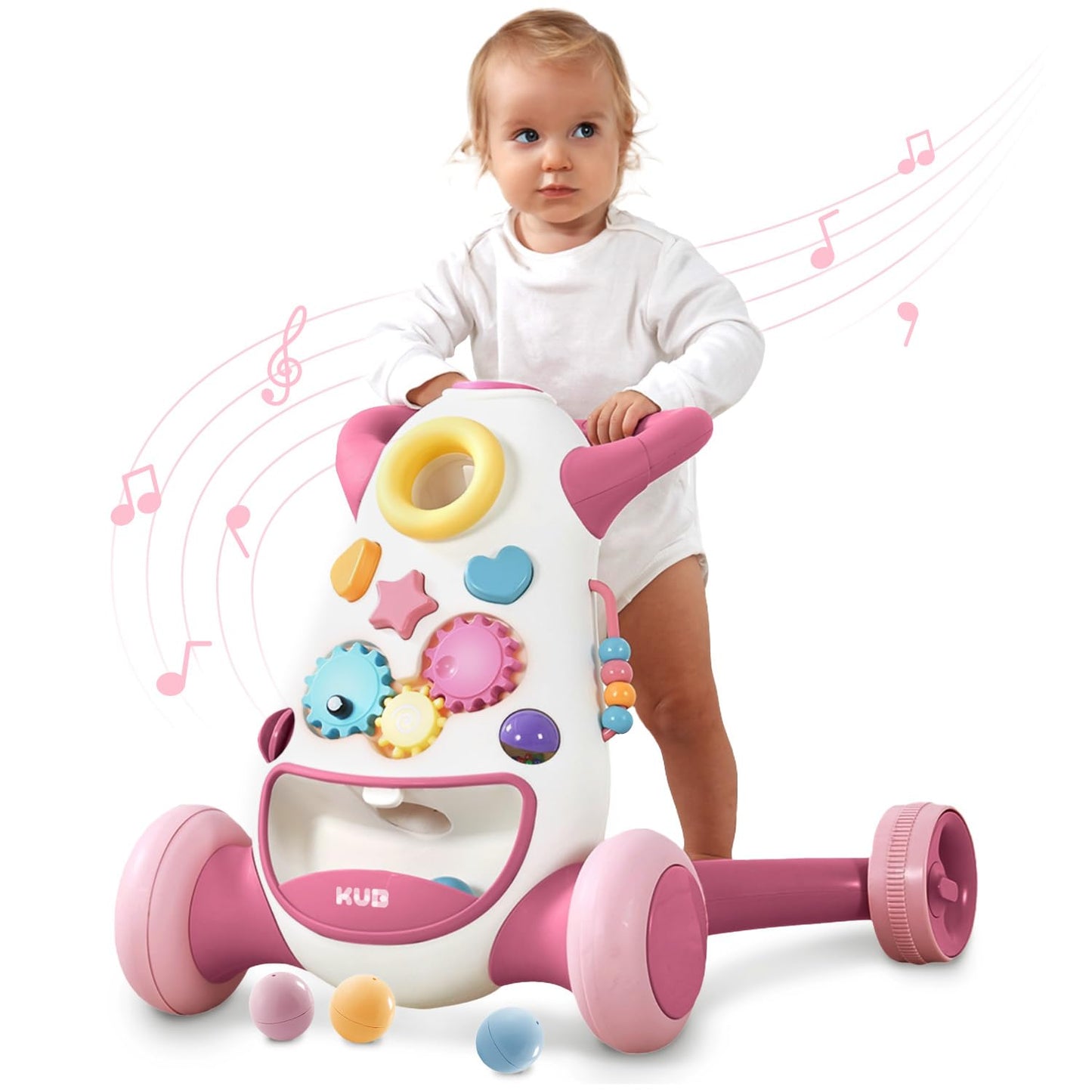 🚶‍♂️ KUB TumbleTrek™ Baby Push Walker 🍼✨