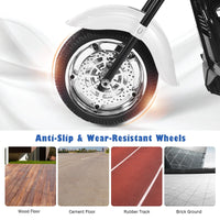 3 Wheel Kids Ride on Motorcycle 6V Battery Powered Electric Toy White