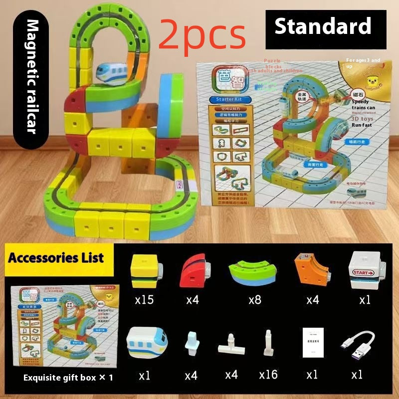 MagniTrack™ – Creative Magnetic Rail Car Adventure Set 🚄✨