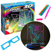 🌈 DoodleBeam™ 3D Flash Drawing Board ✨🖍️ – Light-Up Art Fun in Full Color!