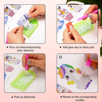 SparkleDreams: Unicorn 5D Diamond Painting Kit for Kids - The Little Big Store