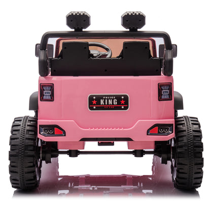 24V Two-seater Kids Ride On Electric Car W/parents control,Seat width 19.69in,400W motor,Four-wheel suspension,light&searchlight,USB,MP3,Bluetooth,Provide a speed of 1.86-4.35MPH for kids of 3+. - The Little Big Store
