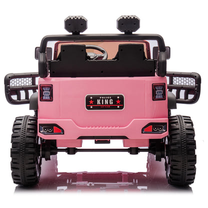 24V Two-seater Kids Ride On Electric Car W/parents control,Seat width 19.69in,400W motor,Four-wheel suspension,light&searchlight,USB,MP3,Bluetooth,Provide a speed of 1.86-4.35MPH for kids of 3+. - The Little Big Store