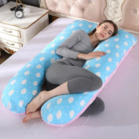 Sleeping Support Pillow For Pregnant Women Body PW12 100% Cotton Rabbit Print U Shape Maternity Pillows Pregnancy Side Sleepers - The Little Big Store