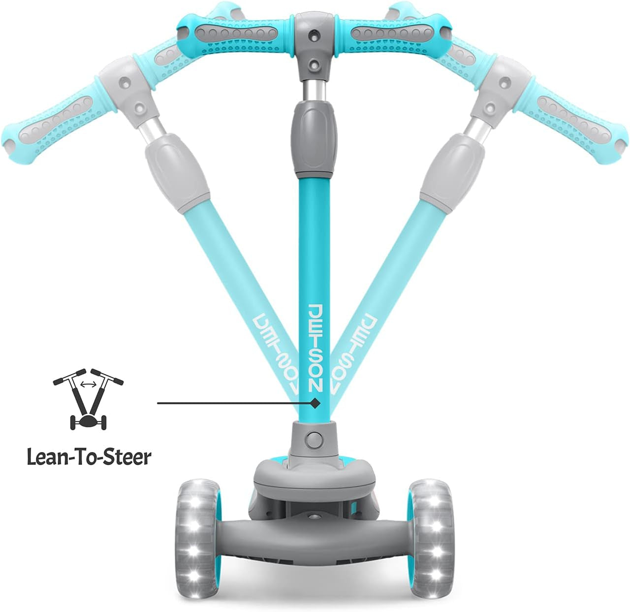 Gleam Kids Kick Scooter - Light Up Your Ride with LED Wheels, Adjustable Handlebar, and Enhanced Stability for Ages 3+