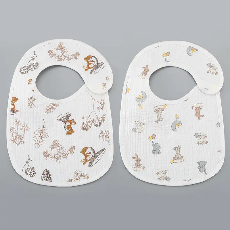 Thin Kids' Bib - Pure Cotton Waterproof Gauze Towel