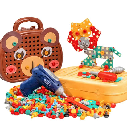 Children Electric Drill Toolbox Driller Games - The Little Big Store