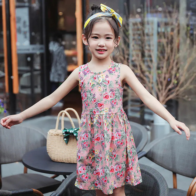 ☁️ BreezyBelle™ Cotton Princess Dress for Girls 🌼