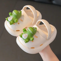 DinoStomp– Thick-Bottom Cartoon Slippers for Kids’ Cozy Adventures