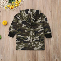 Camouflage Dinosaur Hooded Jacket for Boys - The Little Big Store