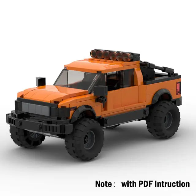 Technical Ford Raptors F-150 Pickup Truck Car Building Blocks - The Little Big Store