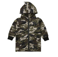 Camouflage Dinosaur Hooded Jacket for Boys - The Little Big Store