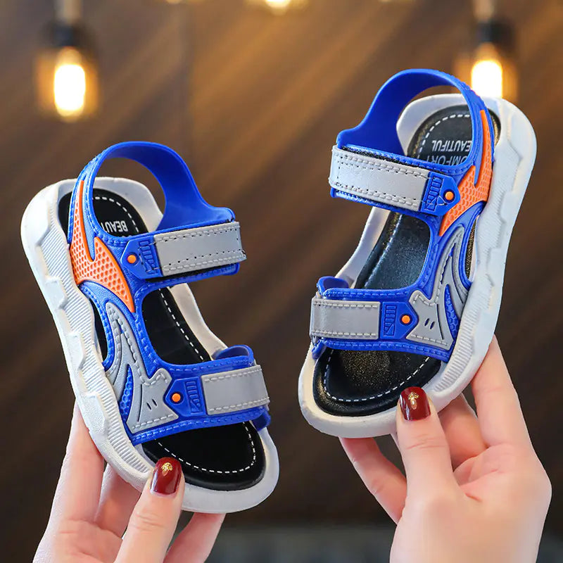 🌞 WaveWalkers™ Boys’ Summer Sandals – Soft, Comfy Beach Steps for Ages 3–12 👦🩴