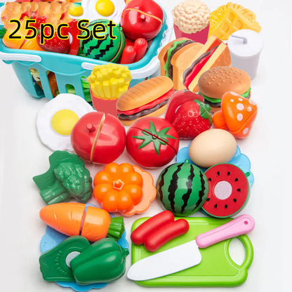 Fruit Cutting Playset – Fun & Educational Pretend Kitchen Toy for Kids