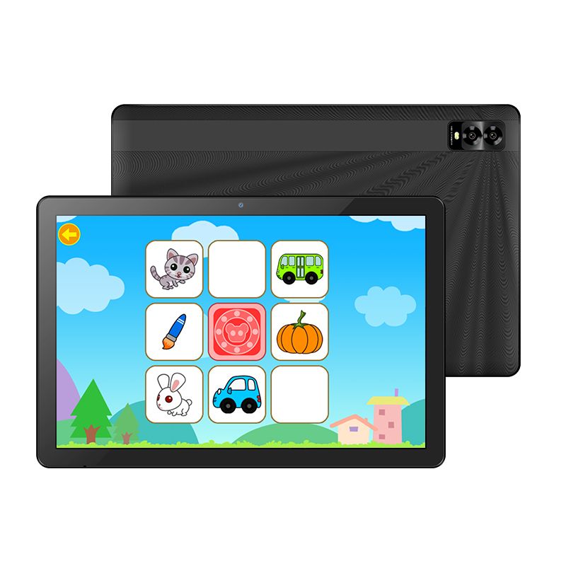 Children's educational tablet with colorful app icons on a white background