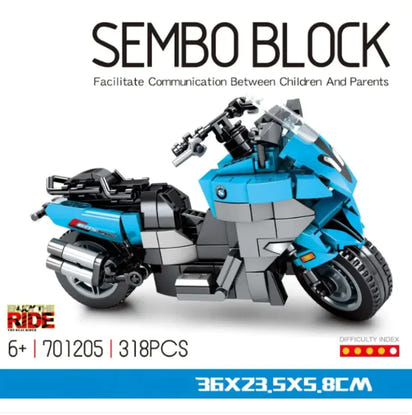 Motorcycle Model Building Block Toy - The Little Big Store