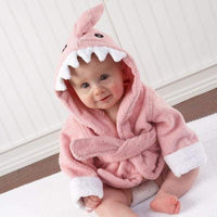 Let the Fin Begin Pink Shark Robe (0-9m) - The Little Big Store