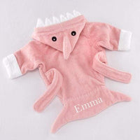 Let the Fin Begin Pink Shark Robe (0-9m) - The Little Big Store