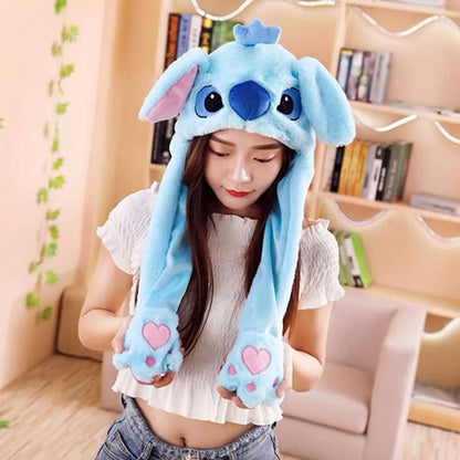 Rabbit Ear Airbag Hat: Fun Plush Toy Cap for Kids and Adults - The Little Big Store