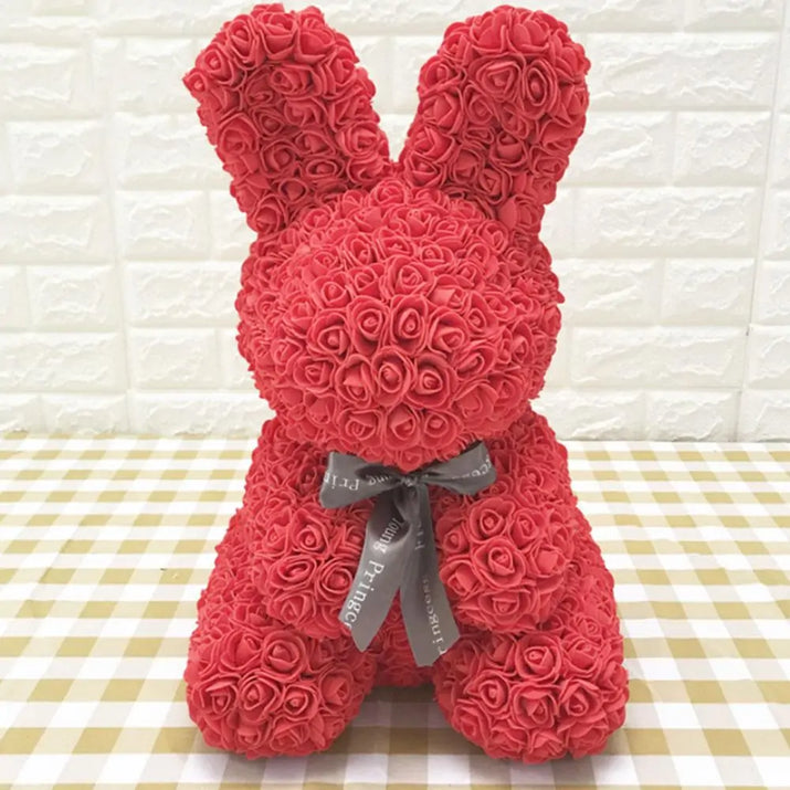 Rose Bunny Stuffed Toy - The Little Big Store