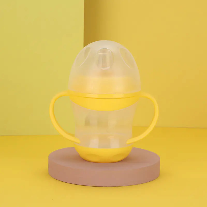 QuackSip™ Anti-Drip Baby Training Cup  Spill-Proof Sipper with Lid for Easy Learning!
