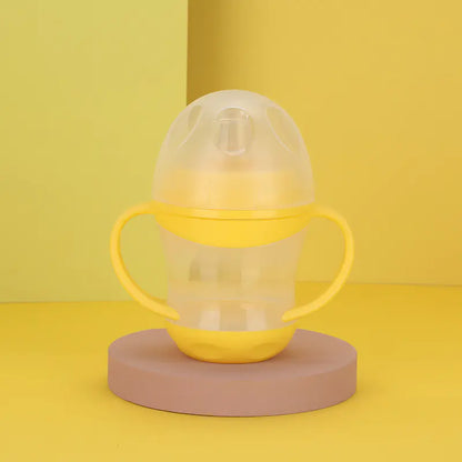 QuackSip™ Anti-Drip Baby Training Cup  Spill-Proof Sipper with Lid for Easy Learning!