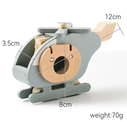 Baby Puzzle Hand Push Sliding Helicopter Toy - The Little Big Store