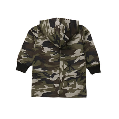 Camouflage Dinosaur Hooded Jacket for Boys - The Little Big Store