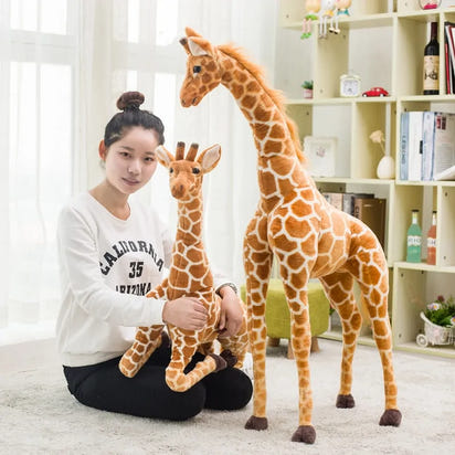 JungleGiant™ 🦒 – Life-Size Giraffe Plush Toy for Kids & Decor