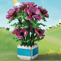 Flower Anemonia Sulcata Potted Plant Building Blocks Bricks Set - The Little Big Store